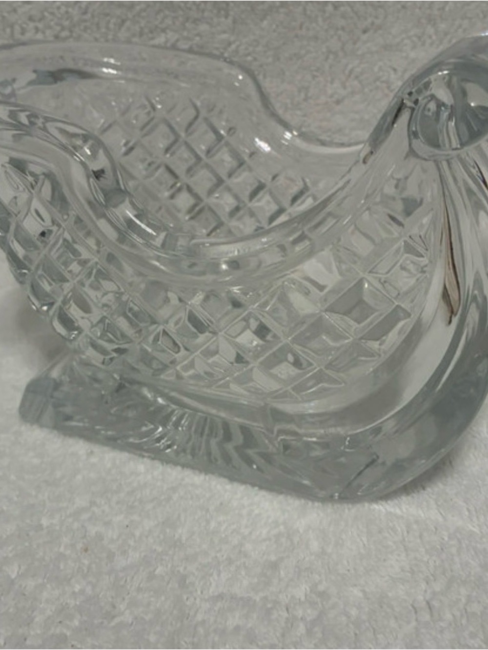 Vintage St George 24% Lead Crystal Santa’s Sleigh